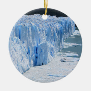 Perito Moreno Glacier Argentina Ceramic Tree Decoration