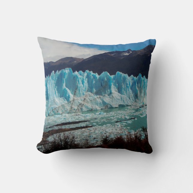 Perito Moreno Glacier Front In The Andes Cushion (Front)