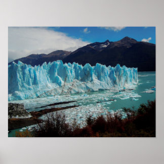 Perito Moreno Glacier Front In The Andes Poster