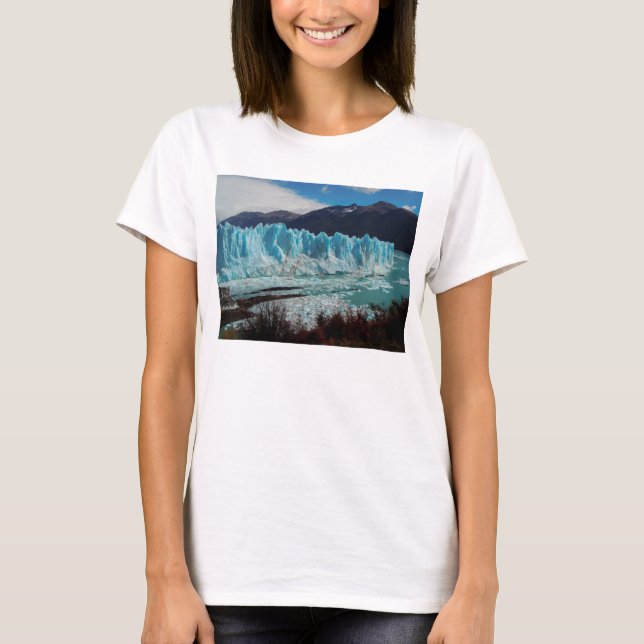 Perito Moreno Glacier Front In The Andes T-Shirt (Front)