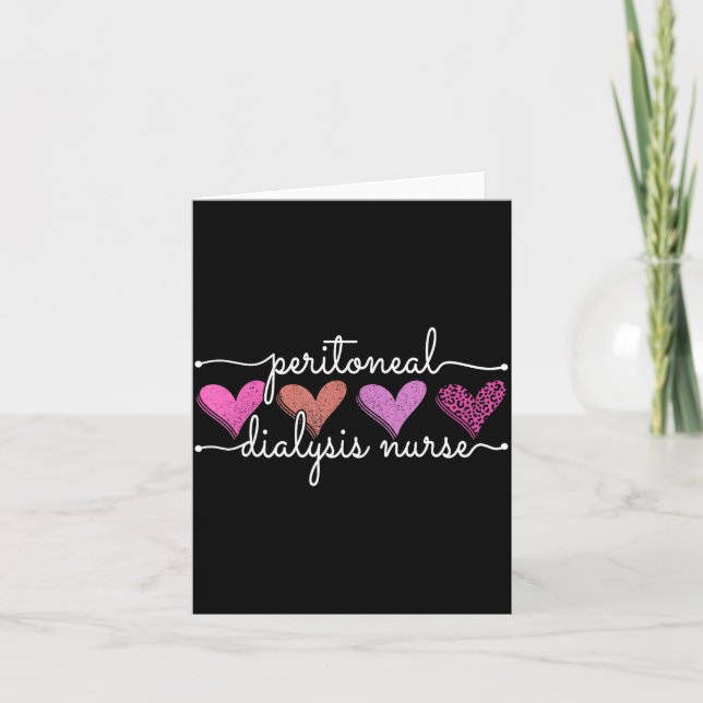 Peritoneal Dialysis Nurse Kidney Disease Funny Nur Card (Front)