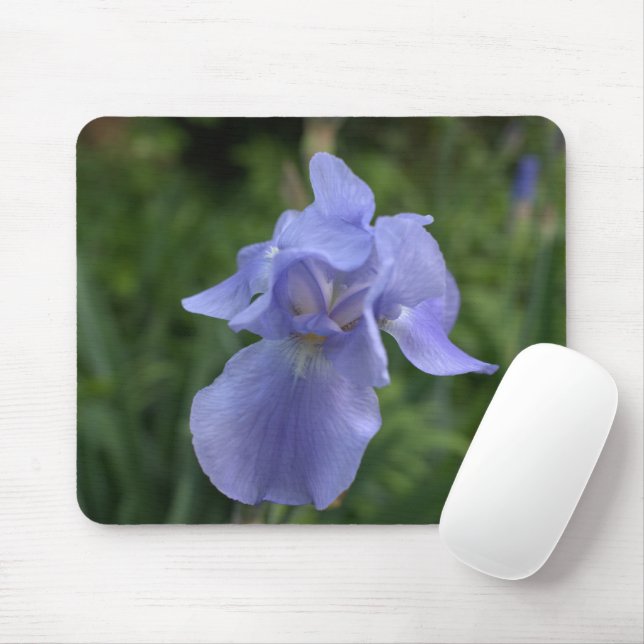 Periwinke Blue Iris Mousepad (With Mouse)