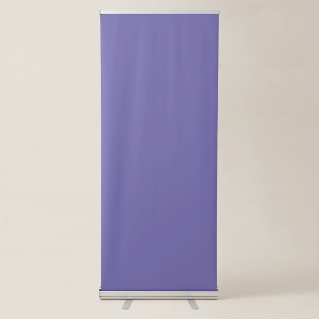 Periwinkle #756BB0, Santa Grey Retractable Banner (Front)