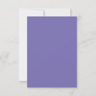 Periwinkle #756BB0, Santa Grey RSVP Card