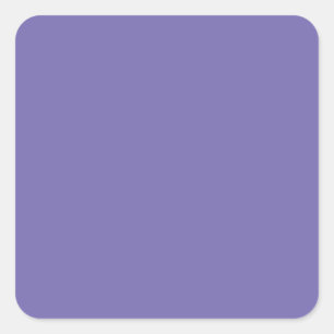 Periwinkle #756BB0, Santa Grey Square Sticker