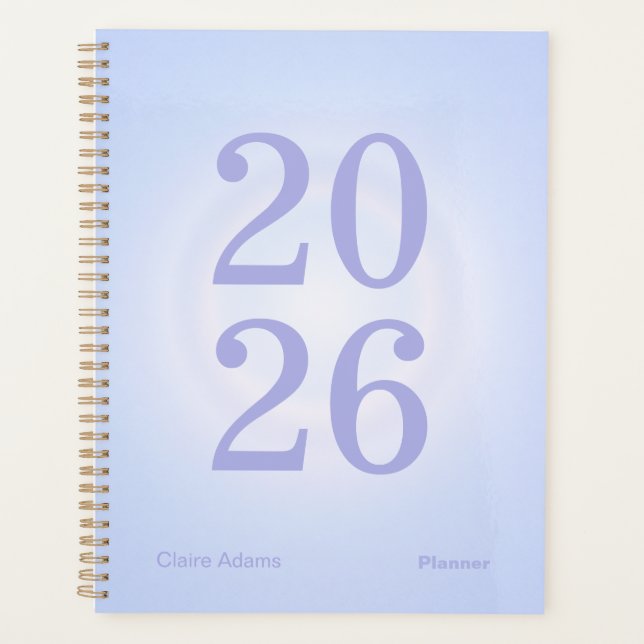 Periwinkle Aura Big Year Planner (Front)