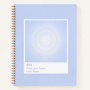 Periwinkle Aura Swatch Angel Number Notebook