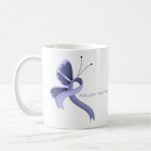 Periwinkle  Awareness Ribbon Butterfly  Coffee Mug