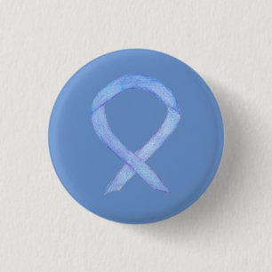 Periwinkle Awareness Ribbon Custom Art Pins