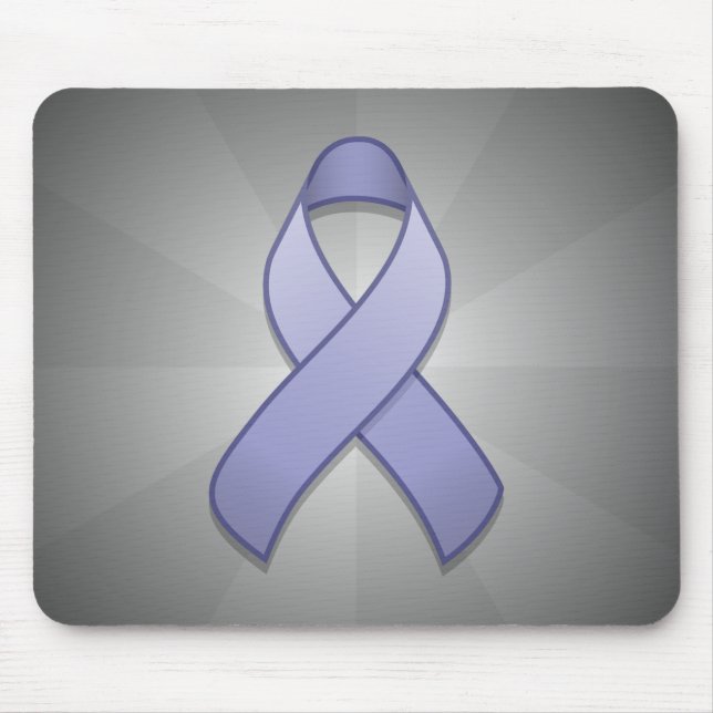 Periwinkle Awareness Ribbon Mousepad (Front)