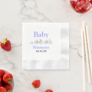 Periwinkle Baby Bicycle Napkin