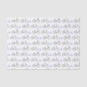 Periwinkle Bicycle Tissue Paper