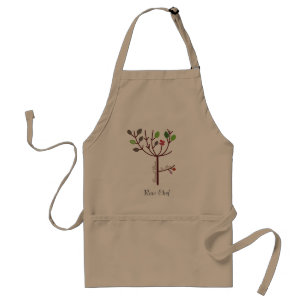 Periwinkle Blossoms Raw Food Standard Apron