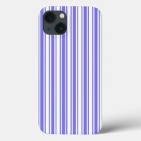 Periwinkle blue and white candy stripes Case-Mate 