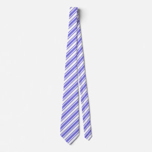 Periwinkle blue and white candy stripes tie