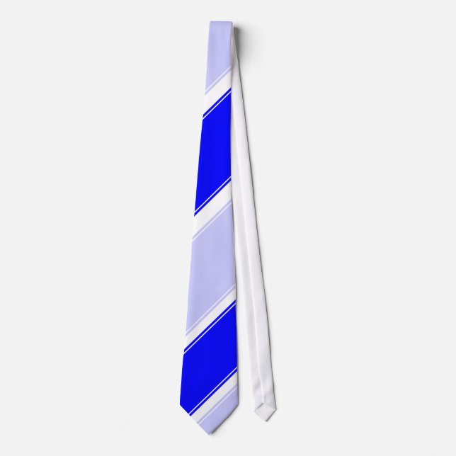 Periwinkle Blue and White Club Tie (Front)
