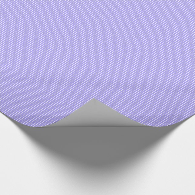 Periwinkle Blue and White Geometric Pattern Wrapping Paper (Corner)