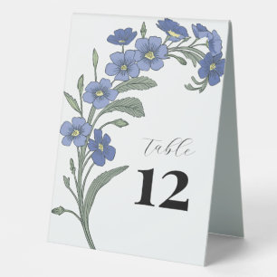 Periwinkle Blue Floral Modern Wedding
