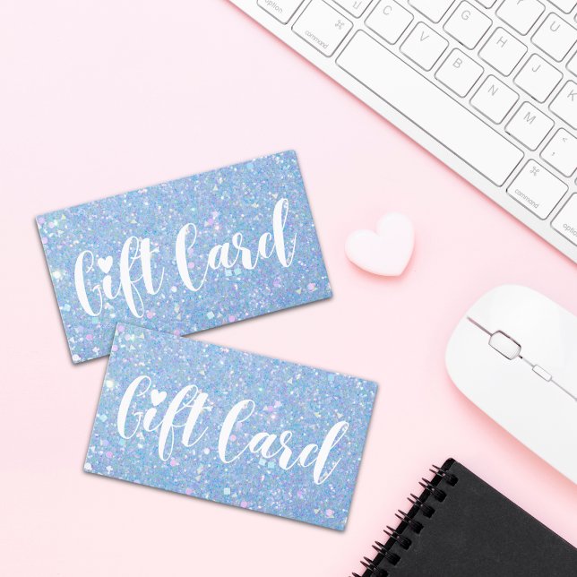 Periwinkle Blue Glitter Store Gift Cards (Creator Uploaded)