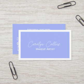 Periwinkle Blue Minimalist Business Card