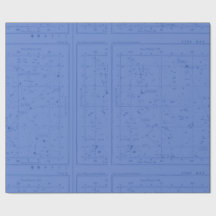 Periwinkle Blue Star Map