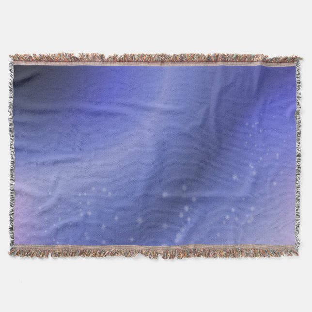 Periwinkle Blue Throw Blanket (Front)
