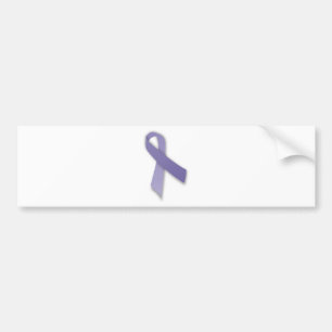 Periwinkle Cancer and Political Statement Ribbon Bumper Sticker