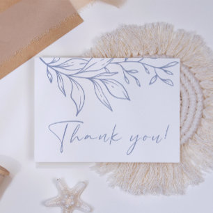 Periwinkle Flower Thank You Card