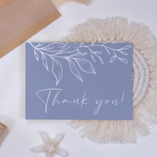 Periwinkle Flower  Thank You Card
