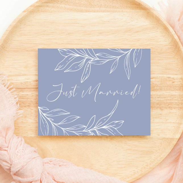 Periwinkle Flower Wedding Just Married (Creator Uploaded)
