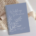 Periwinkle Flowers Boho Wedding Planner<br><div class="desc">Periwinkle Flowers Wedding Planner.     Matching items to complete your event collection are available in our Zazzle store!</div>