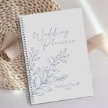 Periwinkle Flowers Boho Wedding Planner<br><div class="desc">Periwinkle Flowers Wedding Planner.     Matching items to complete your event collection are available in our Zazzle store!</div>