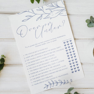 Periwinkle Flowers Game Over Under Flyer