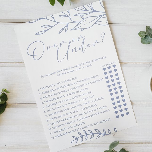 Periwinkle Flowers Game Over Under Flyer (Creator Uploaded)
