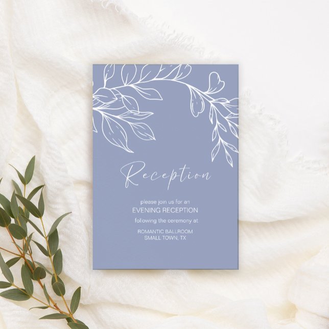 Periwinkle Flowers Wedding Enclosure Card (Creator Uploaded)