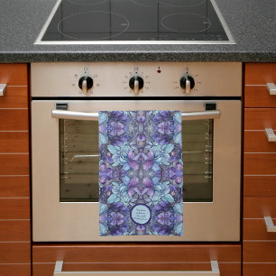 Periwinkle Garden Customisable Kitchen Towels