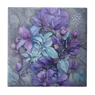 Periwinkle Garden  Tile