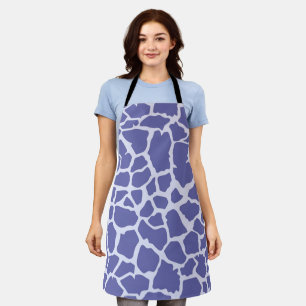 Periwinkle Giraffe Print Apron