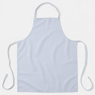 Periwinkle Gray Soft Pale White Pastel Solid Color Apron
