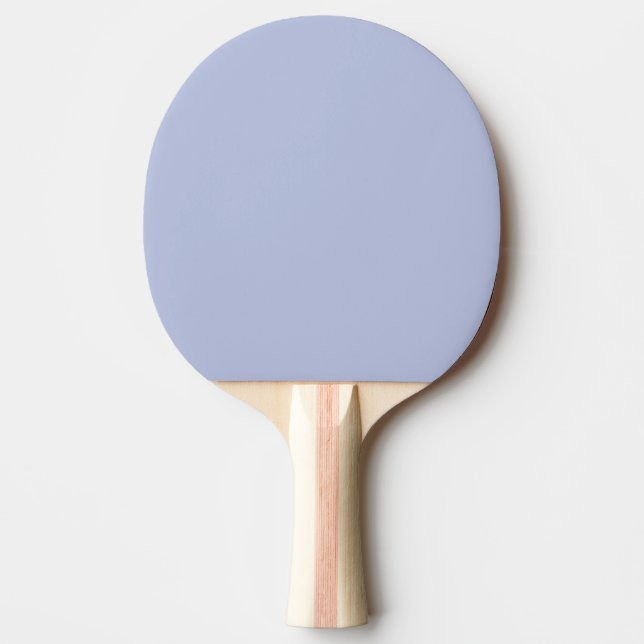 Periwinkle Grey Soft Pale White Pastel Solid Colou Ping Pong Paddle (Front)