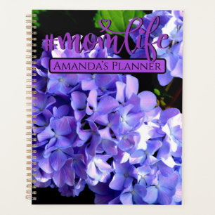 Periwinkle hydrangeas purple blue flower #momlife planner