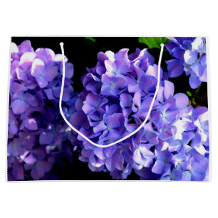 Periwinkle hydrangeas purple flowers blue flowers large gift bag
