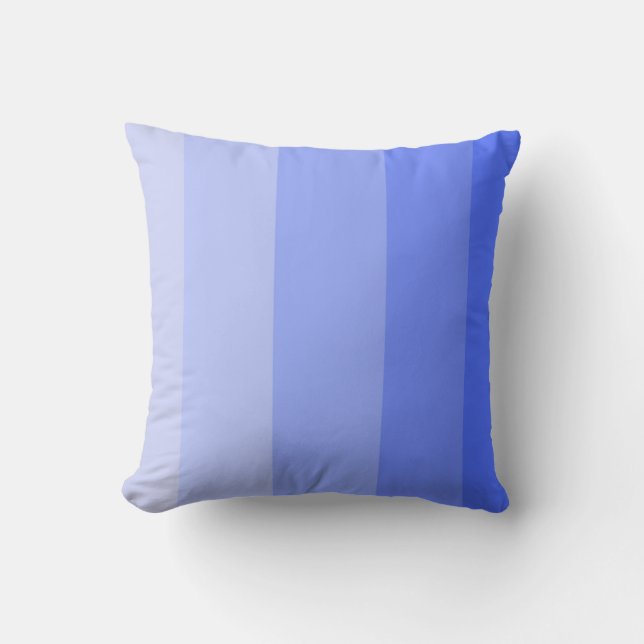 Periwinkle Ombre Stripe Cushion (Front)