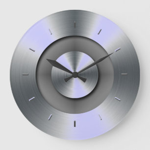 Periwinkle Overtones Matching Colour Large Clock
