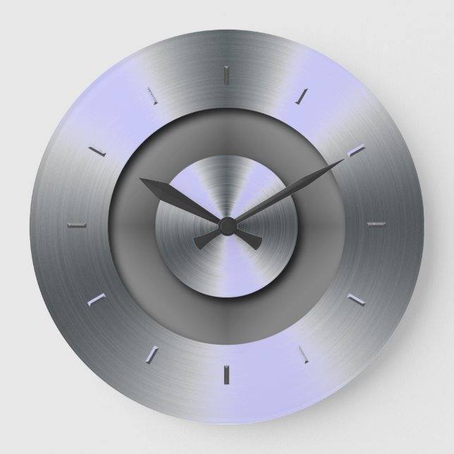 Periwinkle Overtones Matching Colour Large Clock (Front)