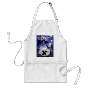 Periwinkle Pansies Apron