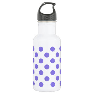 Periwinkle polka dots 532 ml water bottle