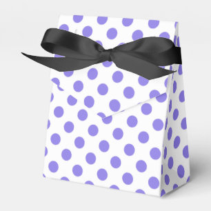 Periwinkle polka dots favour box