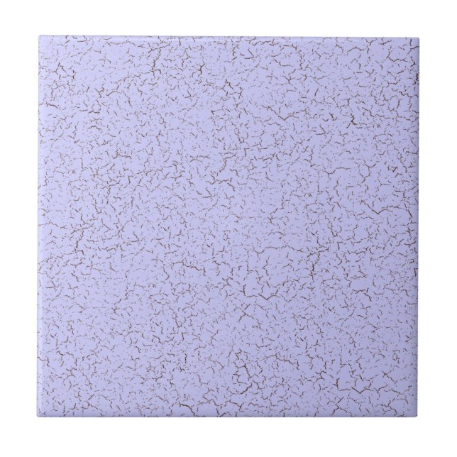 PeriWinkle Purple Crackle Glaze Solid Colour Tile (Front)