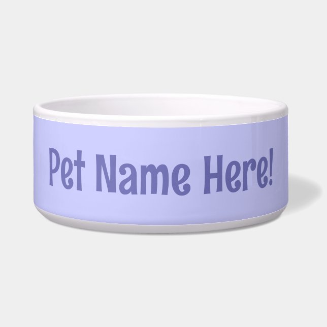 Periwinkle Purple Pet Bowl (Front)